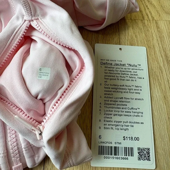 lululemon define jacket nulu strawberry milkshake RARE! - Picture 6 of 14